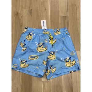 NWT Maamgic Men’s Swim Shorts Lined Drawstring Resort Surf Snorkeling Ducks M